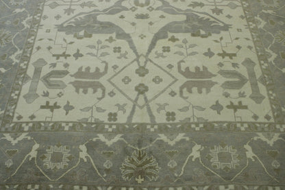 Oushak Zigler Wool Hand Knotted Rug 10.2x16.2 -w11311