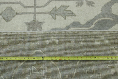 Oushak Zigler Wool Hand Knotted Rug 10.2x16.2 -w11311