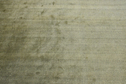 Modern Grass Design Wool Hand Loom Rug 10x13.9 -w2136