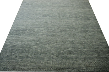 Modern Grass Design Wool Hand Knotted Rug 9.11x13.8 -w2090