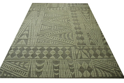Modern Morrocan Wool Hand Knotted Rug 10.0x14.3 -w2281
