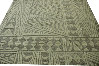 Modern Morrocan Wool Hand Knotted Rug 10.0x14.3 -w2281