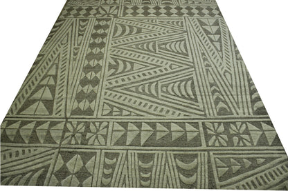 Modern Morrocan Wool Hand Knotted Rug 10.0x14.3 -w2281