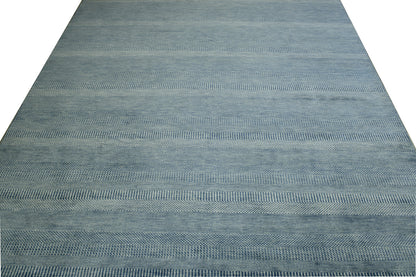 Modern Grass Design Wool Hand Knotted Rug 10.1x13.11 -w2075
