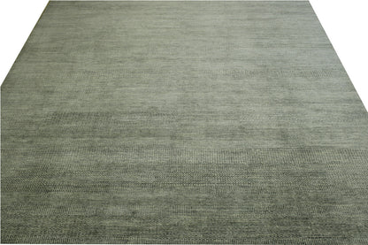 Modern Grass Design Wool Hand Knotted Rug 10.0x13.6 -w2141
