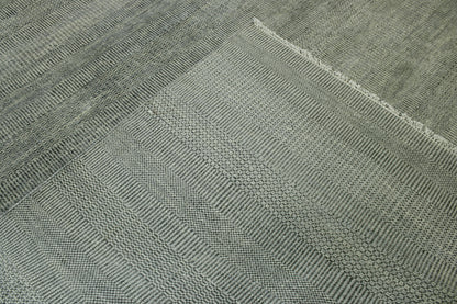 Modern Grass Design Wool Hand Knotted Rug 10.0x13.6 -w2141