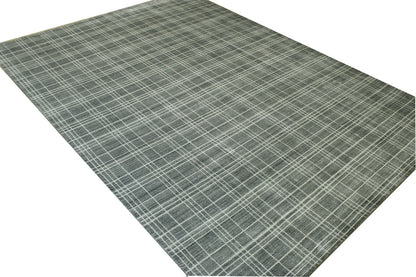 Modern Lines Design Wool Hand Loom Rug 10.0x13.10 -w2132