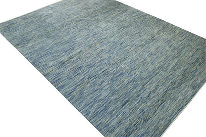 Modern Grass Design Wool Hand Knotted Rug 9.9x13.4 -w2149