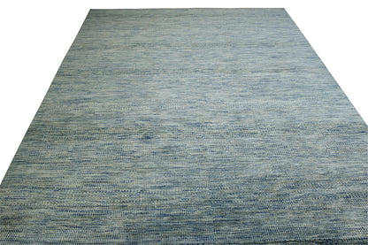 Modern Grass Design Wool Hand Knotted Rug 9.9x13.4 -w2149