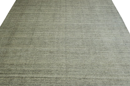 Modern Grass Design Wool Hand Knotted Rug 9.11x13.0 -w2118