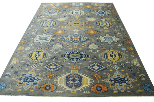 Oushak Zigler Kazak Wool Hand Knotted Rug 10.0x13.11 -w20182