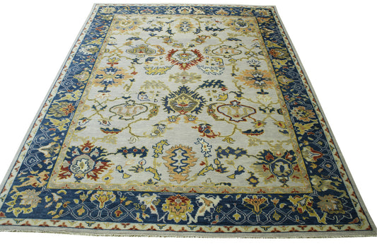 Oushak Zigler Wool Hand Knotted Rug 9.9x13.10 -w20194