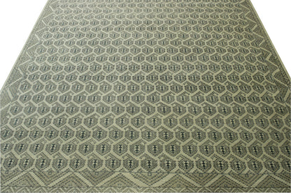 Oushak Kerman Design Wool Hand Knotted Rug 10.0x14.0 -w20047