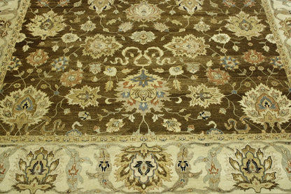 Traditional Indo Zigler Chobie Wool Hand Knotted Rug 10.0x14.0 -con-rc-7391