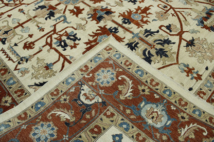 Tribal Fine Floral Sherapi Wool Hand Knotted Rug 10.0x13.9 -b-149