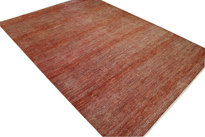 Modern Grass Design Wool Hand Knotted Rug 10.1x14.0 -w2087