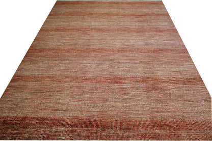 Modern Grass Design Wool Hand Knotted Rug 10.1x14.0 -w2087