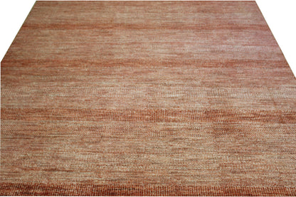 Modern Grass Design Wool Hand Knotted Rug 10.1x14.0 -w2087