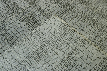 Modern Eggshell Design Wool Hand Knotted Rug 10.0x13.8 -w2153