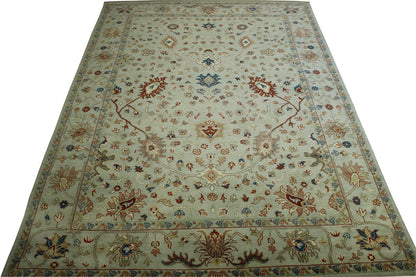 Traditional Agra Zigler Wool Hand knotted Rug 9x12 - w2144