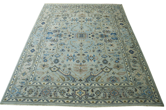 Oushak Colorful Zigler Wool Hand knotted Rug 9x12 - w20186