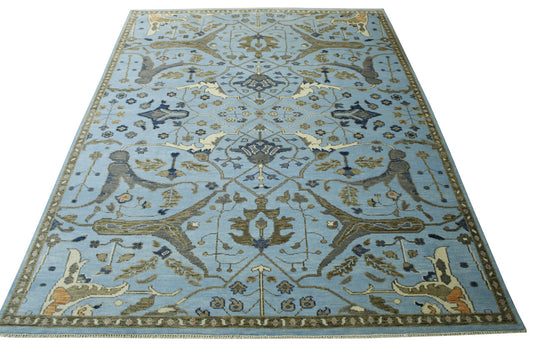 Oushak Zigler Wool Hand knotted Rug 9x12 - w20197