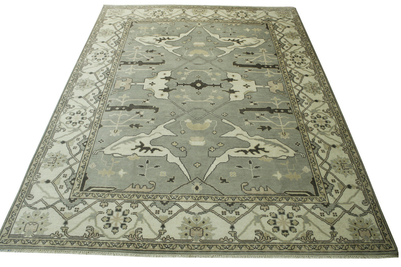 Oushak Zigler Wool Hand knotted Rug 9x12 - w20334