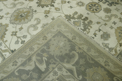 Oushak Zigler Wool Hand knotted Rug 9x12 - w20333