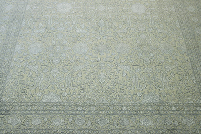 Transitional Fine Haji Jalili Wool/silk Hand knotted Rug 9x12 - w20058