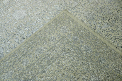 Transitional Fine Haji Jalili Wool/silk Hand knotted Rug 9x12 - w20058
