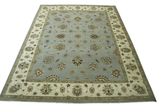 Traditional Agra Zigler Wool Hand knotted Rug 9x12 - w20126