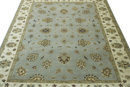 Traditional Agra Zigler Wool Hand knotted Rug 9x12 - w20126