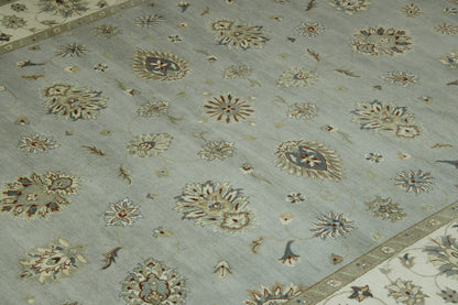 Traditional Agra Zigler Wool Hand knotted Rug 9x12 - w20126