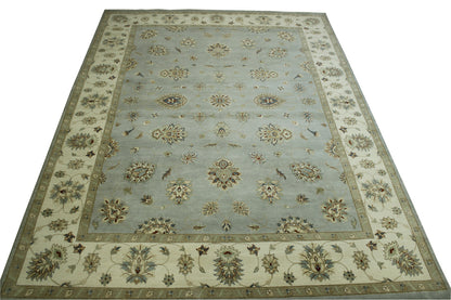 Traditional Agra Zigler Wool Hand knotted Rug 9x12 - w20126
