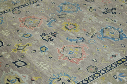 Oushak Colorful Zigler Wool Hand knotted Rug 9x12 - w20198