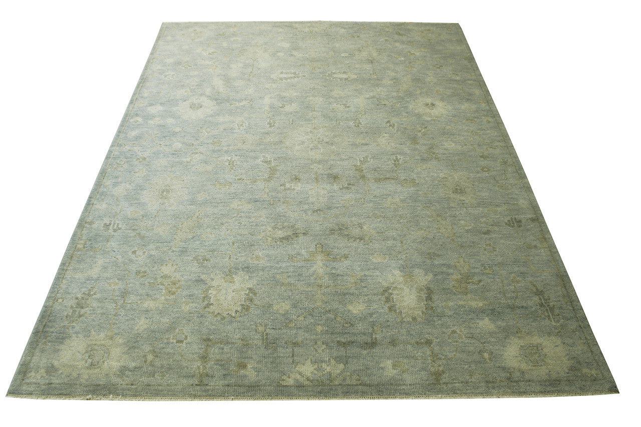 Oushak Whitewash Zigler Wool Hand knotted Rug 9x12 - w3064