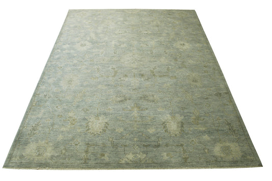 Oushak Whitewash Zigler Wool Hand knotted Rug 9x12 - w3064
