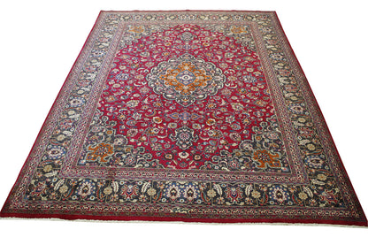 Traditional Antique Tabriz Wool Hand knotted Rug 9x12 - w2324