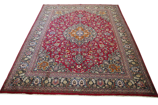 Traditional Antique Tabriz Wool Hand knotted Rug 9x12 - w2324