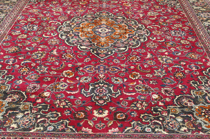 Traditional Antique Tabriz Wool Hand knotted Rug 9x12 - w2324