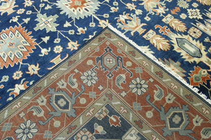Tribal Heriz Wool Hand knotted Rug 9x12 - w20113