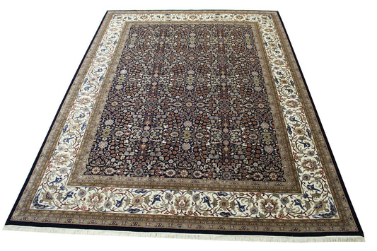 Traditional Fine Heraki Wool/silk Hand knotted Rug 9x12 - w20238