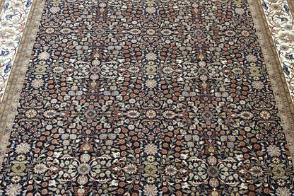 Traditional Fine Heraki Wool/silk Hand knotted Rug 9x12 - w20238