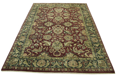Traditional Fine Mashad Wool Hand knotted Rug 9x12 - w20033