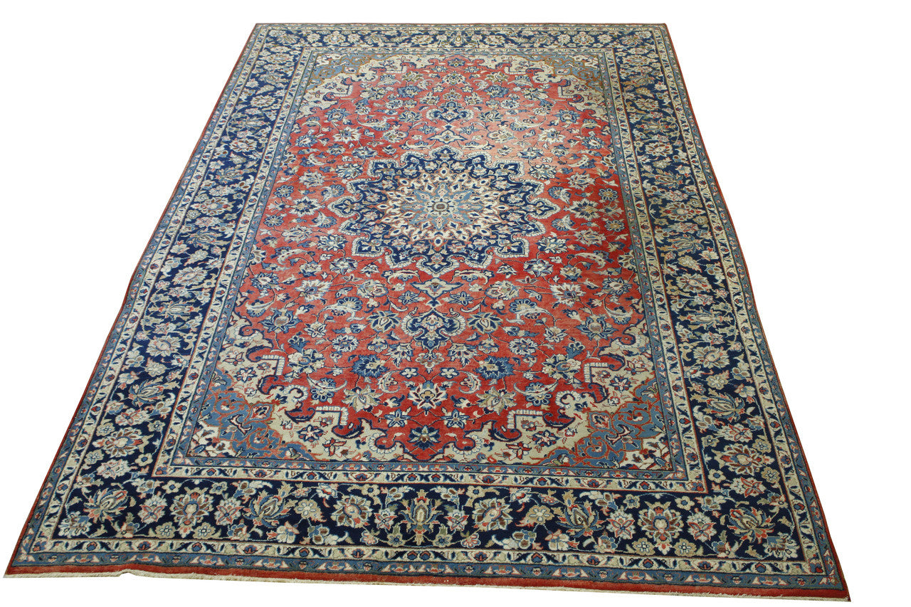 Traditional Antique Tabriz Wool Hand knotted Rug 9x12 - w3063