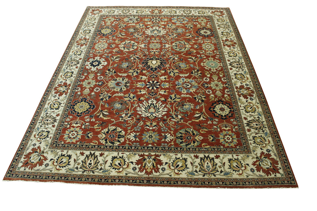 Traditional Fine Haji Jalili Wool Hand knotted Rug 9x12 - w20203