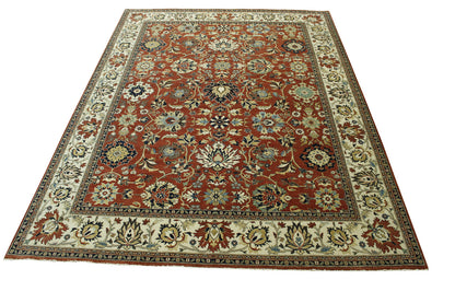 Traditional Fine Haji Jalili Wool Hand knotted Rug 9x12 - w20203