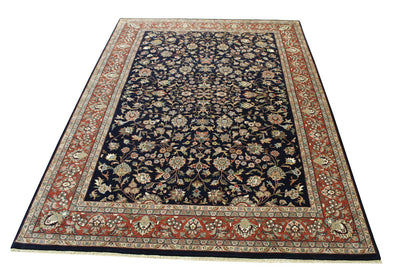 Traditional Fine Farhan Wool Hand knotted Rug 9x12 - w20034
