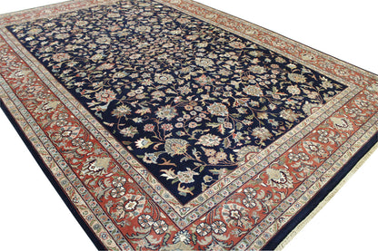 Traditional Fine Farhan Wool Hand knotted Rug 9x12 - w20034