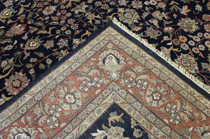 Traditional Fine Farhan Wool Hand knotted Rug 9x12 - w20034